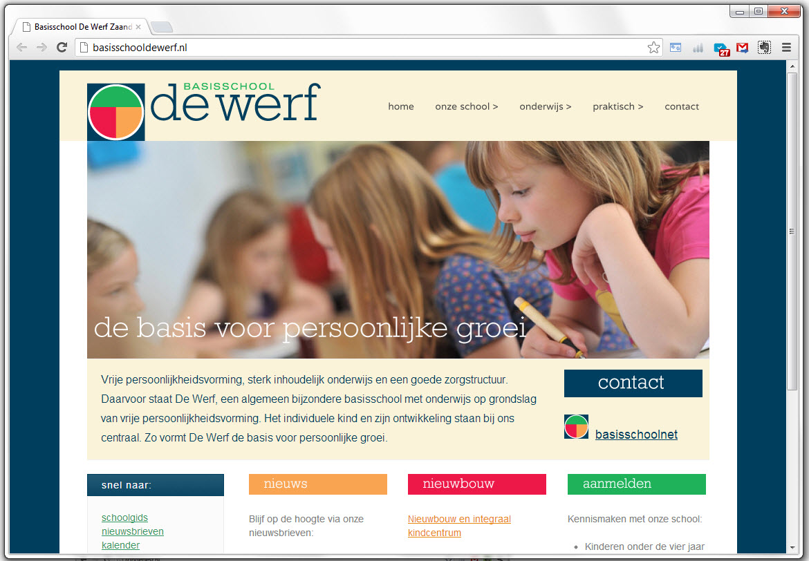 Basischool De Werf homepage