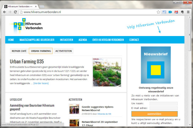 Wordpress website Hilversum Verbonden