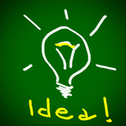 idee, lamp, ingeving