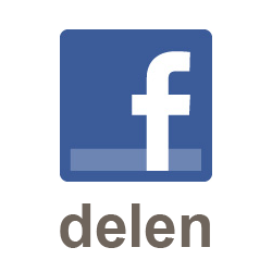 Facebook logo met onderschrift delen