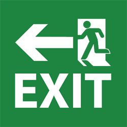 exit sign