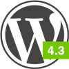 Website maken met WordPress 4.3 (nieuwe onderdelen) WordPress-logo-43