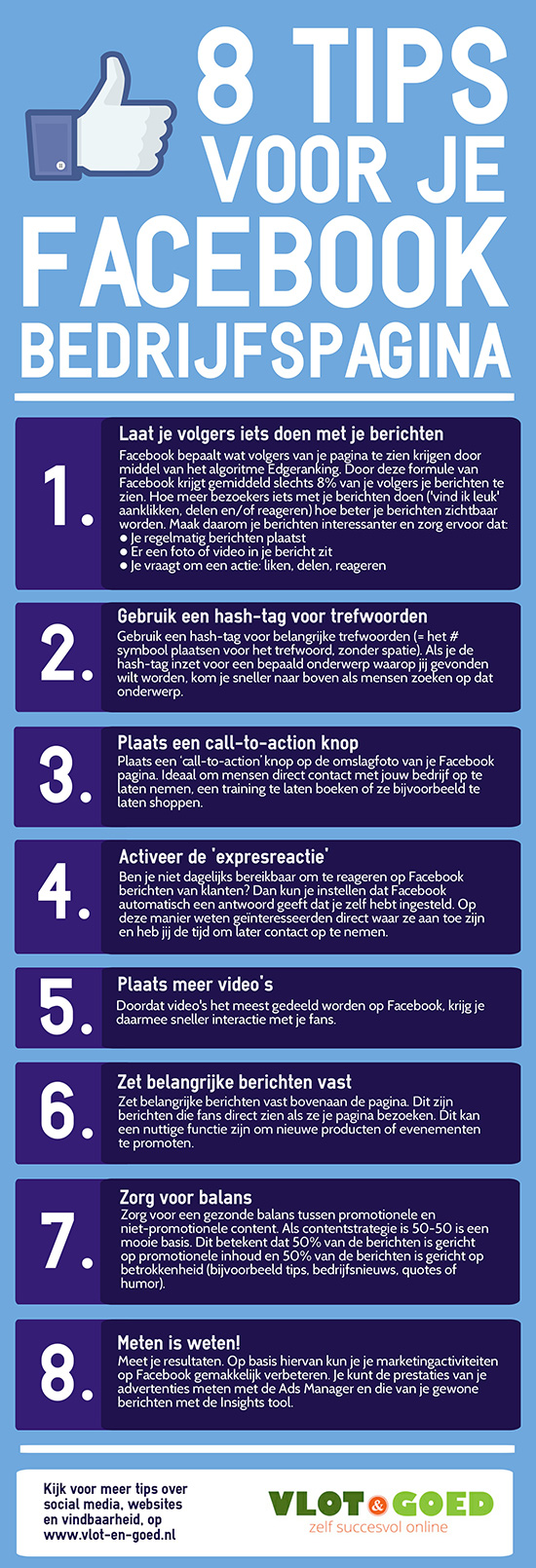 Infographic Facebook Bedrijfspagina