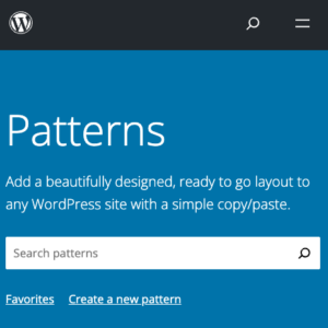 Sneller bouwen met WordPress patronen ("block patterns")