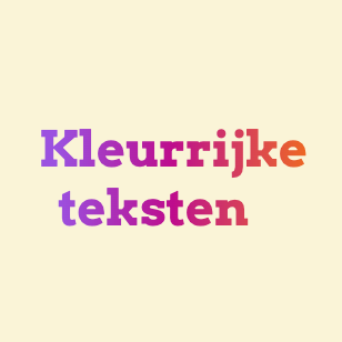 WordPress kopteksten met fraaie letterkleuren (gradients)