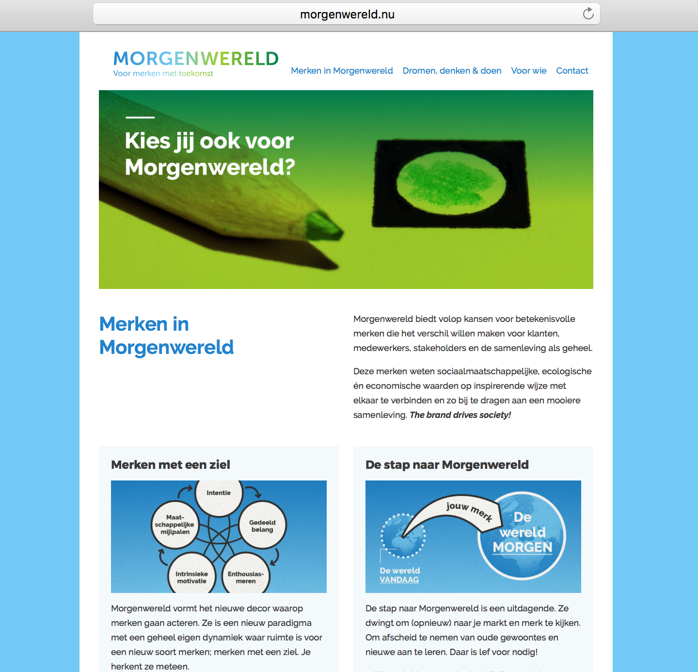 wordpress website voorbeeld morgenwereld